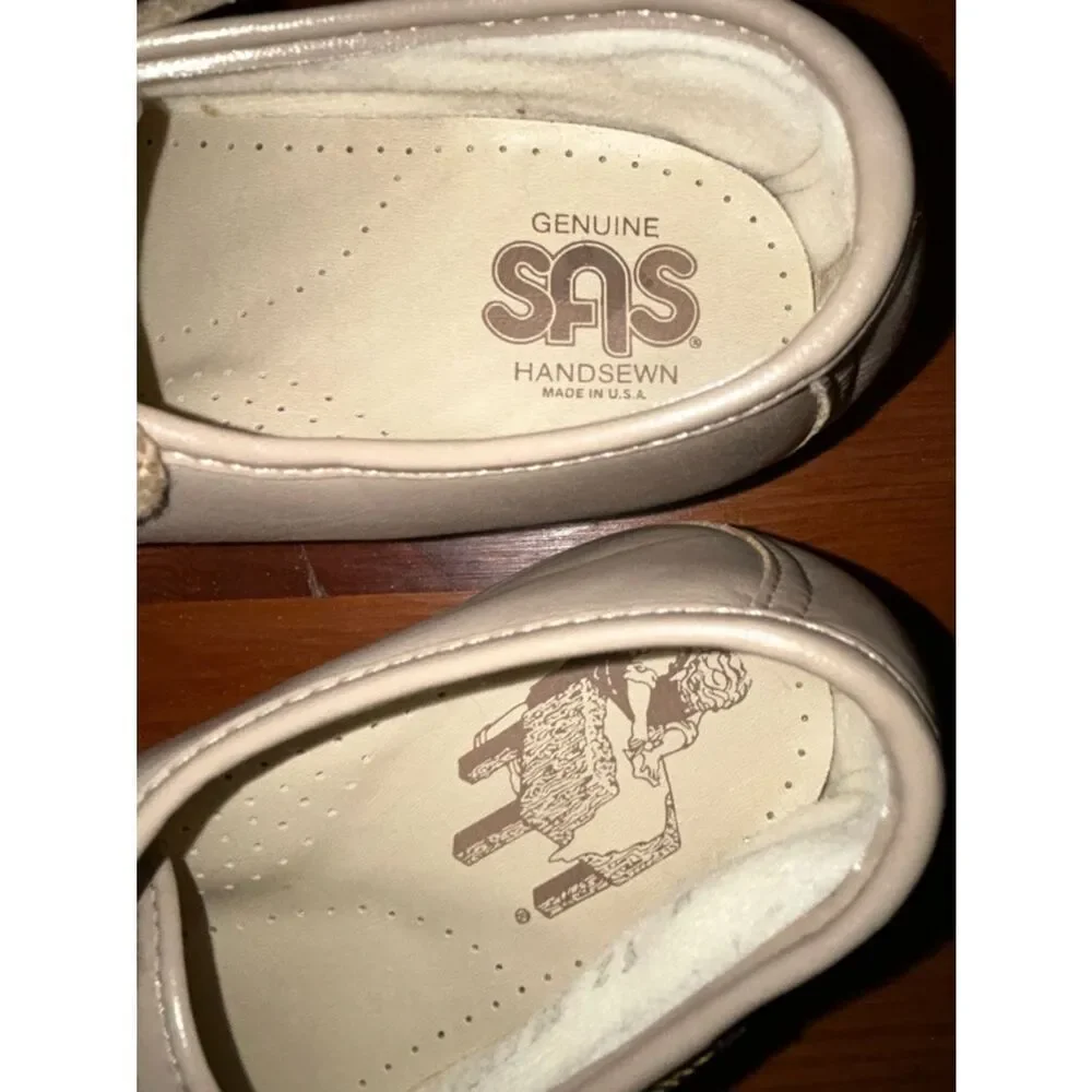 Vintage New, SAS Siesta Lace Up Handsewn Moc Toe Comfort Loafer Shoes